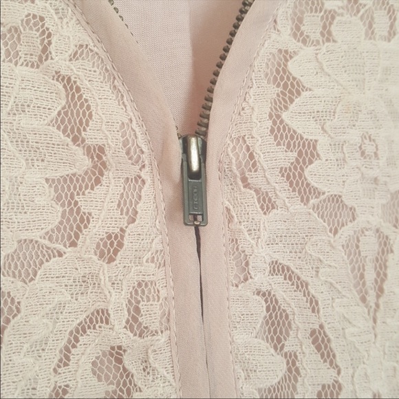 Maurices Medium Blush Lace Tank Top with Zipper - Picture 6 of 6